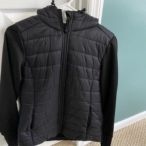 Black puffer jacket